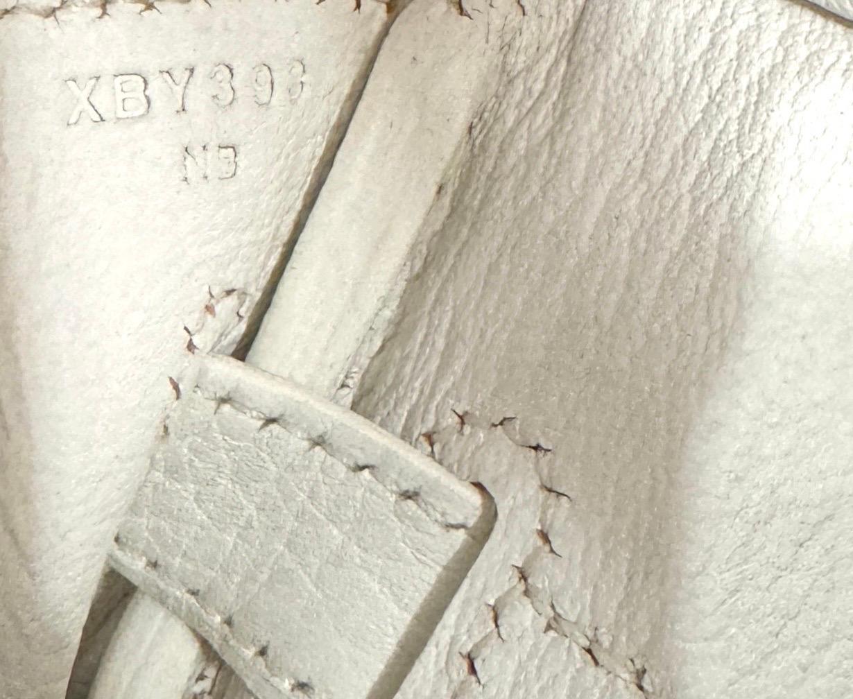 Hermes Birkin 30 White Leather Gold Hardware Handbag Bag 4