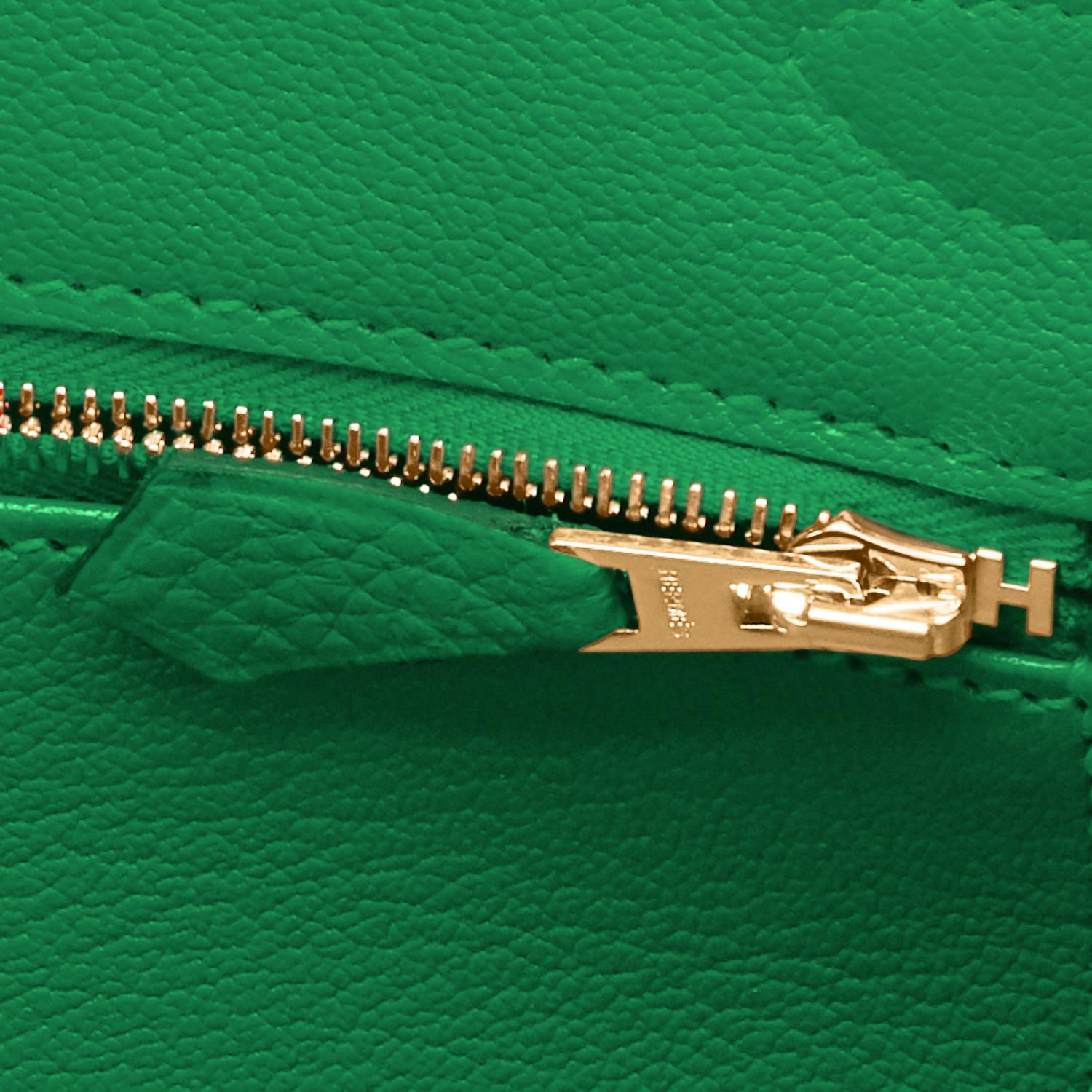 Hermes Birkin 30cm Bambou Bamboo Bag Green Gold Hardware Y Stamp, 2020 4