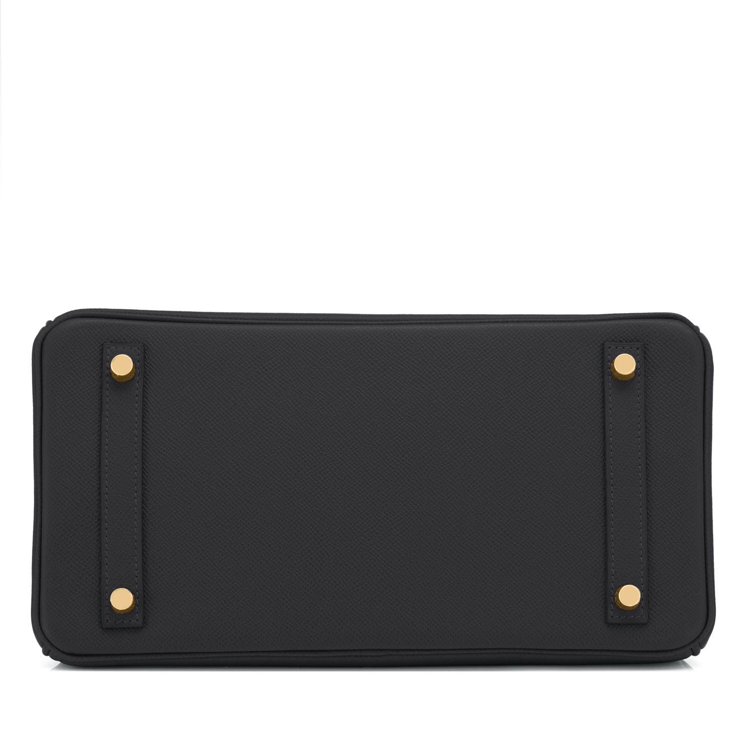 Hermes Birkin 30cm Black Epsom Gold Hardware Bag U Stamp, 2022 For Sale 1