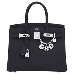 Hermes Birkin 30cm Black Epsom Palladium Bag Y Stamp, 2020