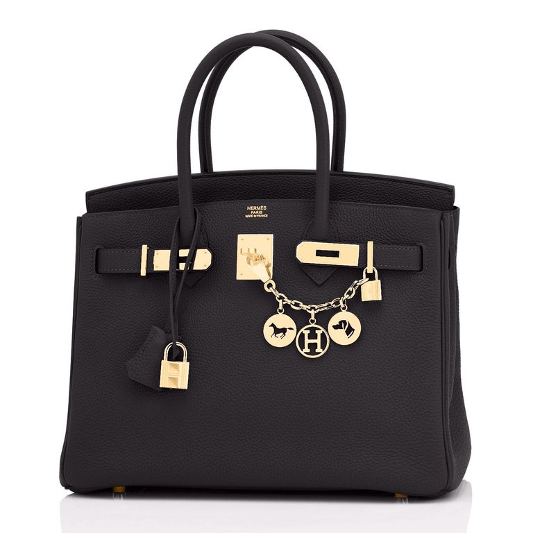 Hermes Birkin 30cm Black Togo Gold Hardware Bag U Stamp, 2022
Brand New in Box. Store Fresh. Pristine Condition (with plastic on hardware)
Just purchased from Hermes store; bag bears new 2022 interior U stamp! 
Perfect gift! Comes with lock, keys,
