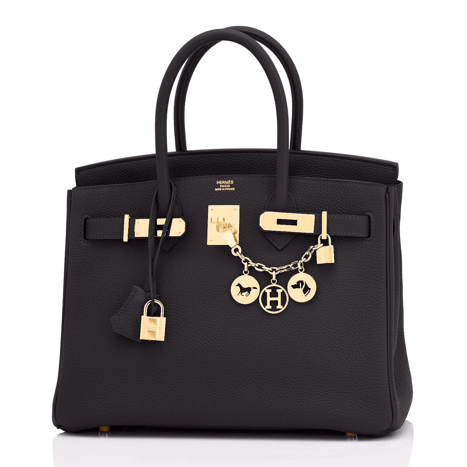 Hermes Birkin 30cm Black Togo Gold Hardware Bag Y Stamp, 2020
Brand New in Box. Store Fresh. Pristine Condition (with plastic on hardware)
Just purchased from Hermes store; bag bears new 2020 interior Y stamp! 
Perfect gift! Comes with lock, keys,