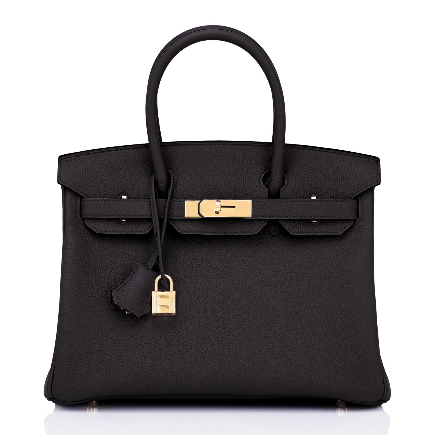 hermes black togo birkin 30cm gold hardware