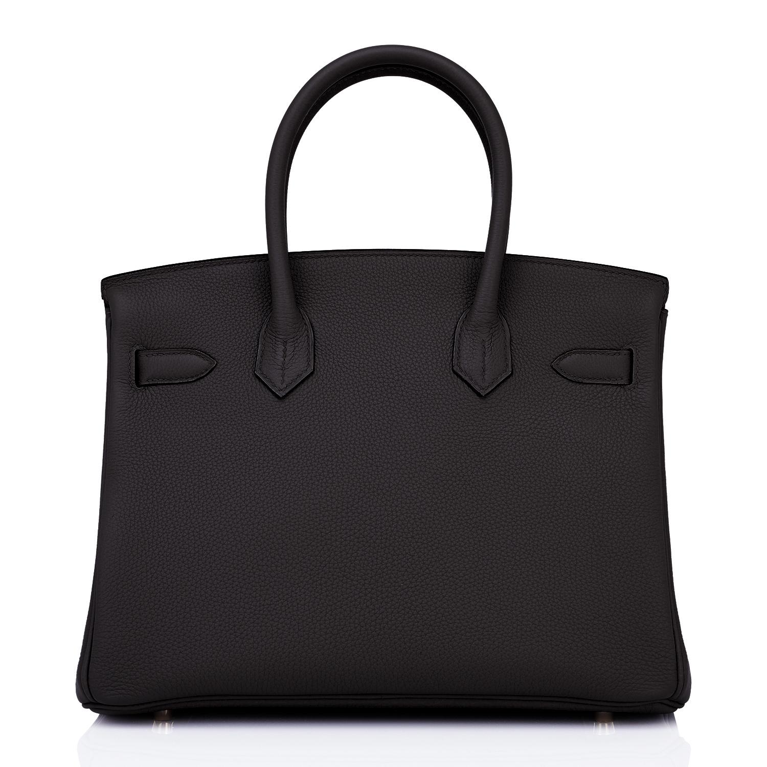 Hermes Birkin 30cm Black Togo Gold Hardware Bag Y Stamp, 2020 In New Condition In New York, NY