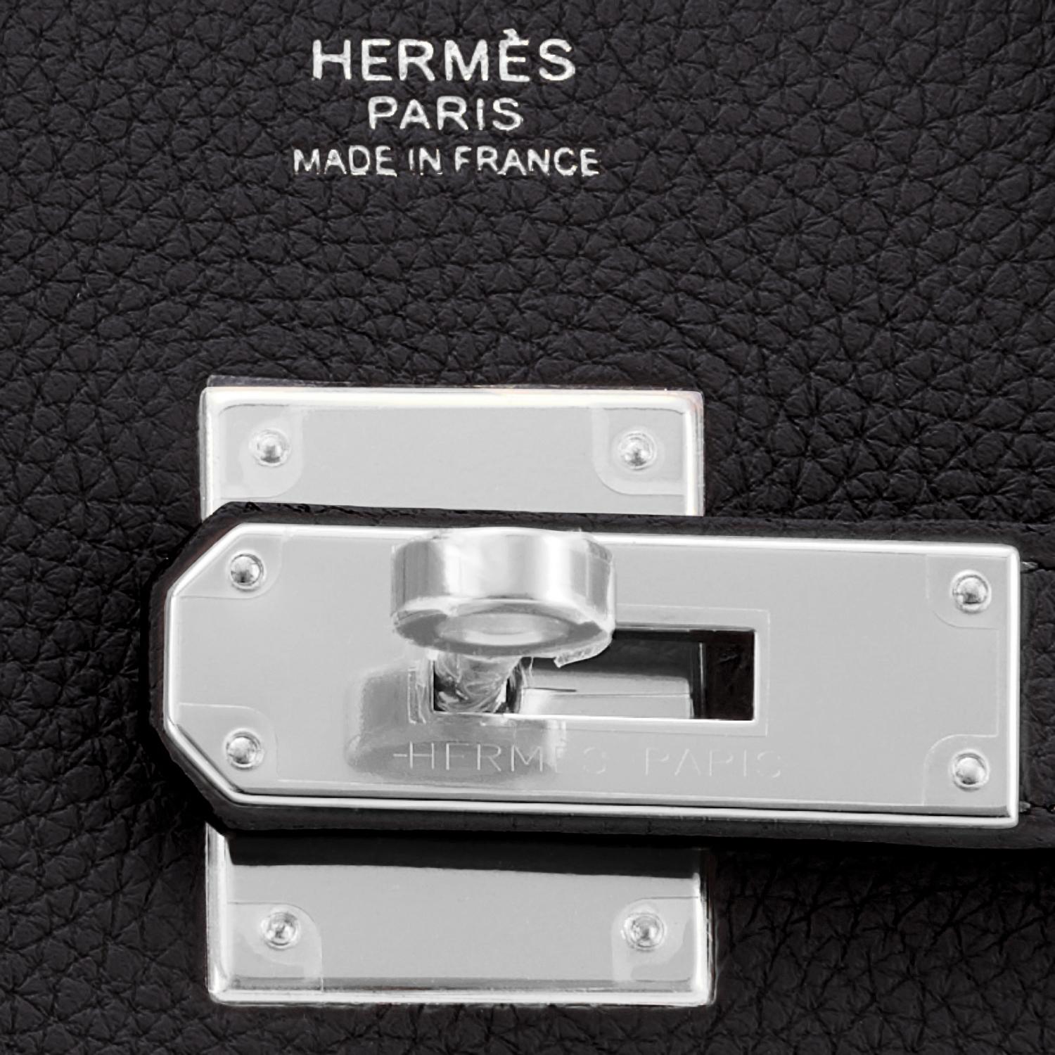 Hermes Birkin 30cm Black Togo Palladium Hardware Bag Y Stamp, 2020 8