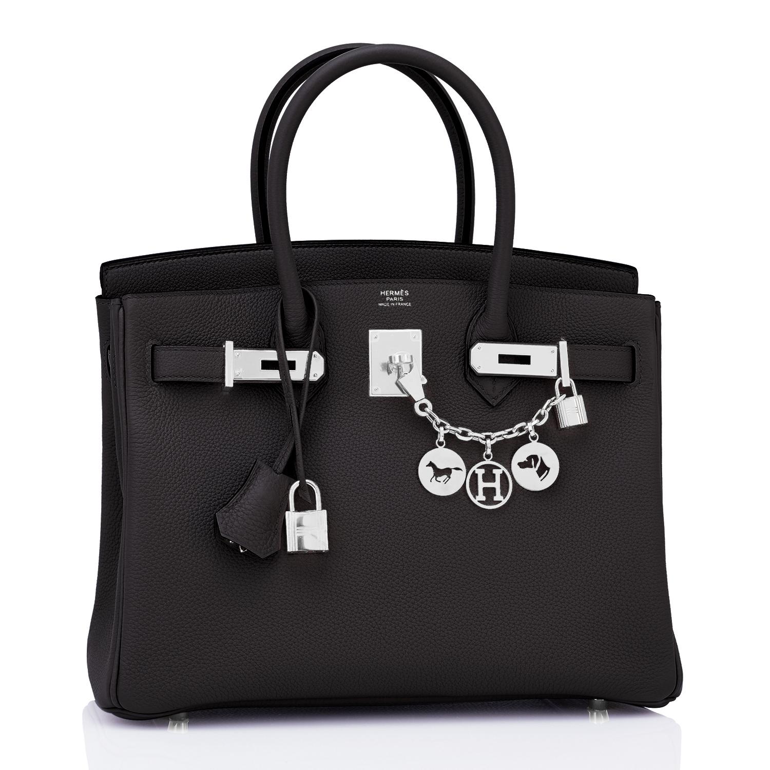 Hermes Birkin 30cm Black Togo Palladium Hardware Bag Y Stamp, 2020
Brand New in Box. Store Fresh. Pristine Condition (with plastic on hardware)
Just purchased from Hermes store; bag bears new 2020 interior Y stamp! 
Perfect gift! Comes with keys,