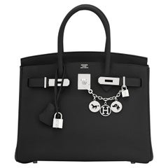 Hermes Birkin 30cm Black Togo Palladium Hardware Bag Z Stamp, 2021