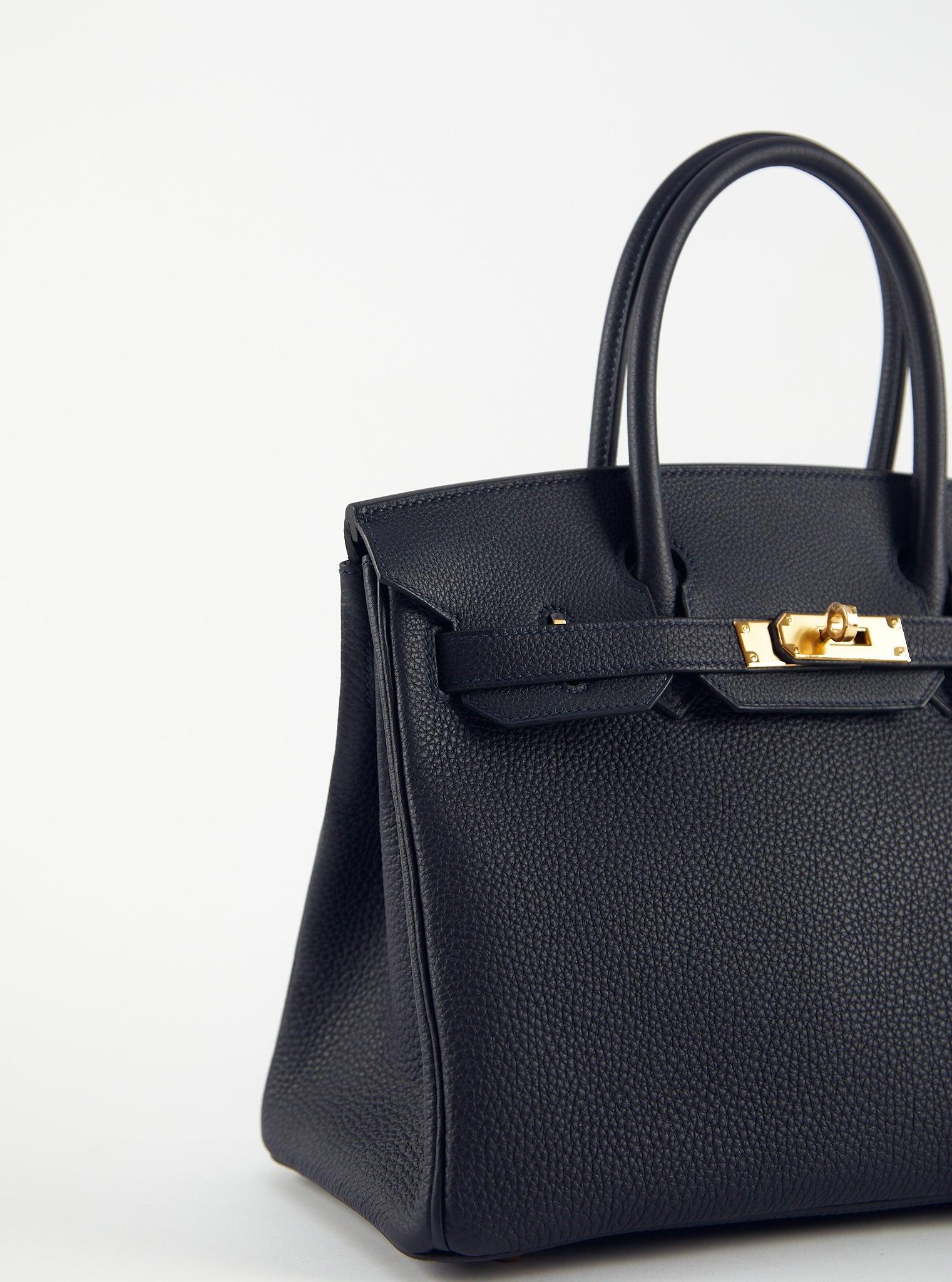 HERMÈS BIRKIN 30CM CABAN Togo Leather with Gold Hardware In Excellent Condition For Sale In London, GB