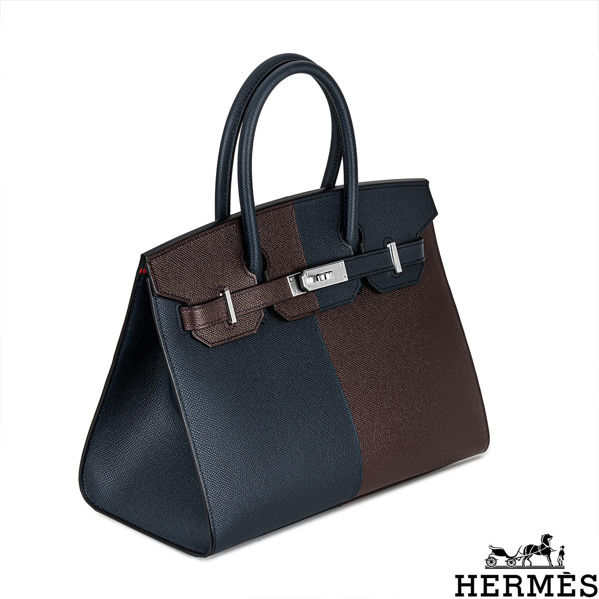 Women's Hermès Birkin 30cm Casaque Bleu Indigo/ Rouge Sellier/ Rose Texas Veau Epsom PHW