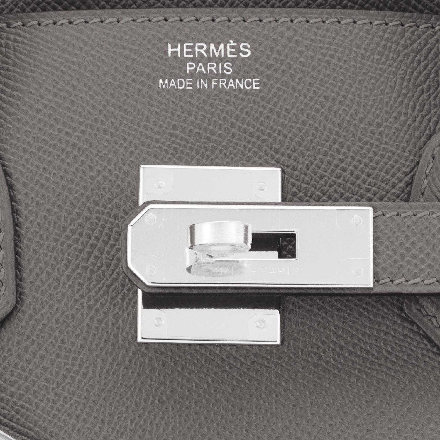 Hermes Birkin 30cm Etain Tin Grey Epsom Palladium Hardware Y Stamp, 2020 1