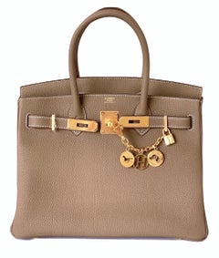Hermes Birkin 30 cm Etoupe Togo Birkin Bag Gold Hardware D Stamp:: 2019