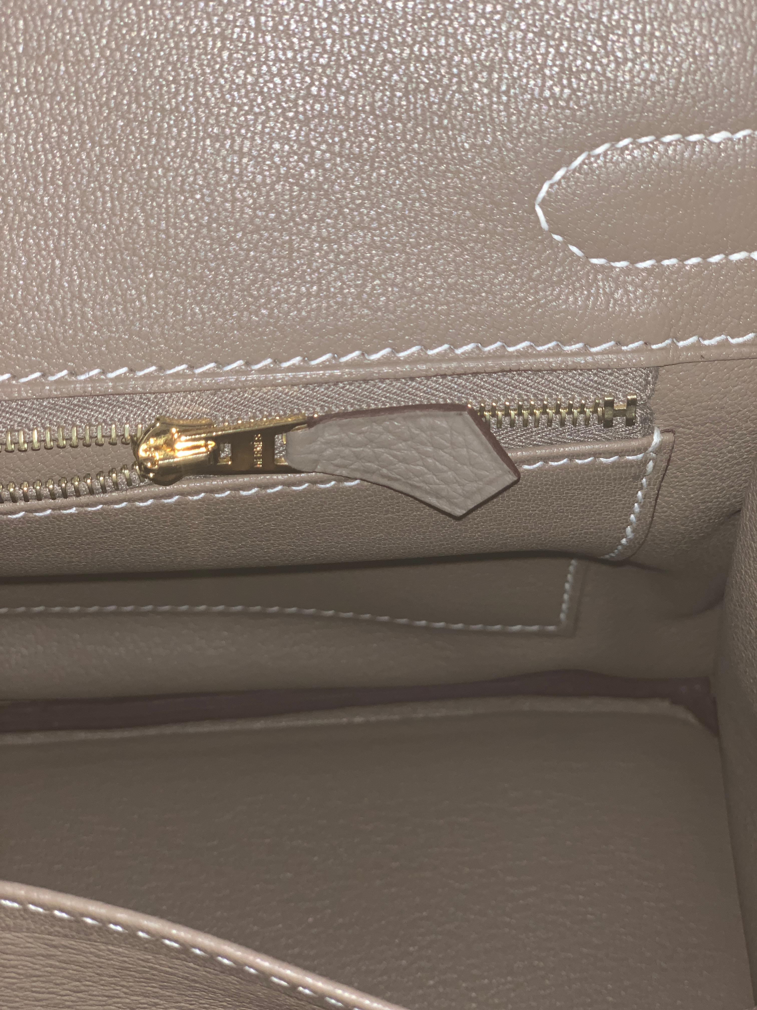 Brown Hermes Birkin 30cm Etoupe Togo Birkin  Bag  Gold Hardware  D Stamp, 2019