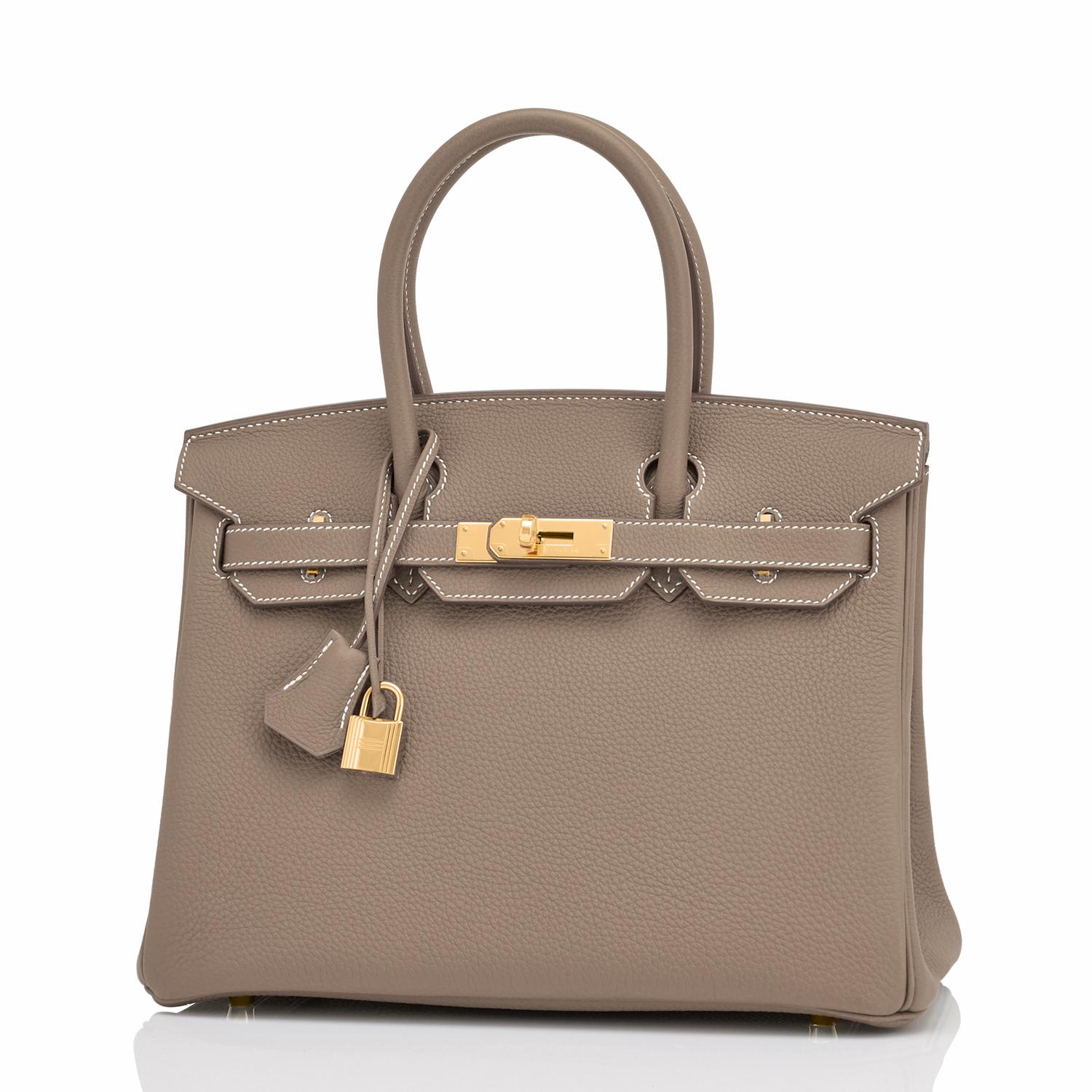 Hermes Birkin 30cm Etoupe Togo Birkin Gold Taupe Bag Z Stamp, 2021 In New Condition In New York, NY