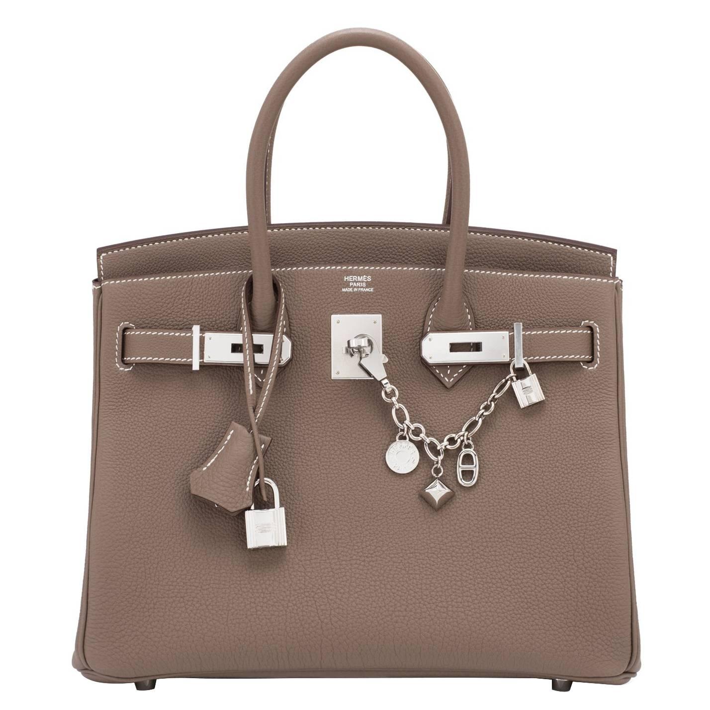 Hermes Bag Charm Olga Amulette Breloque Barenia Leather Limited
