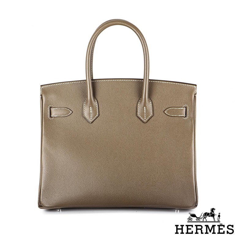 Sandales Oasis Hermès En Cuir Epsom Etoupe - Taille 39 EU - Neuves Avec Boîte