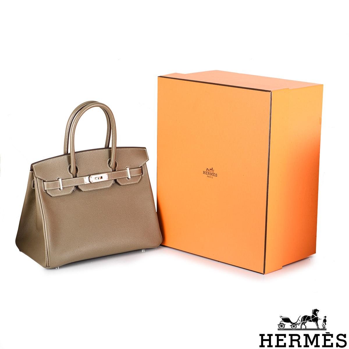 Hermès Birkin 30cm Etoupe Veau Epsom PHW 3