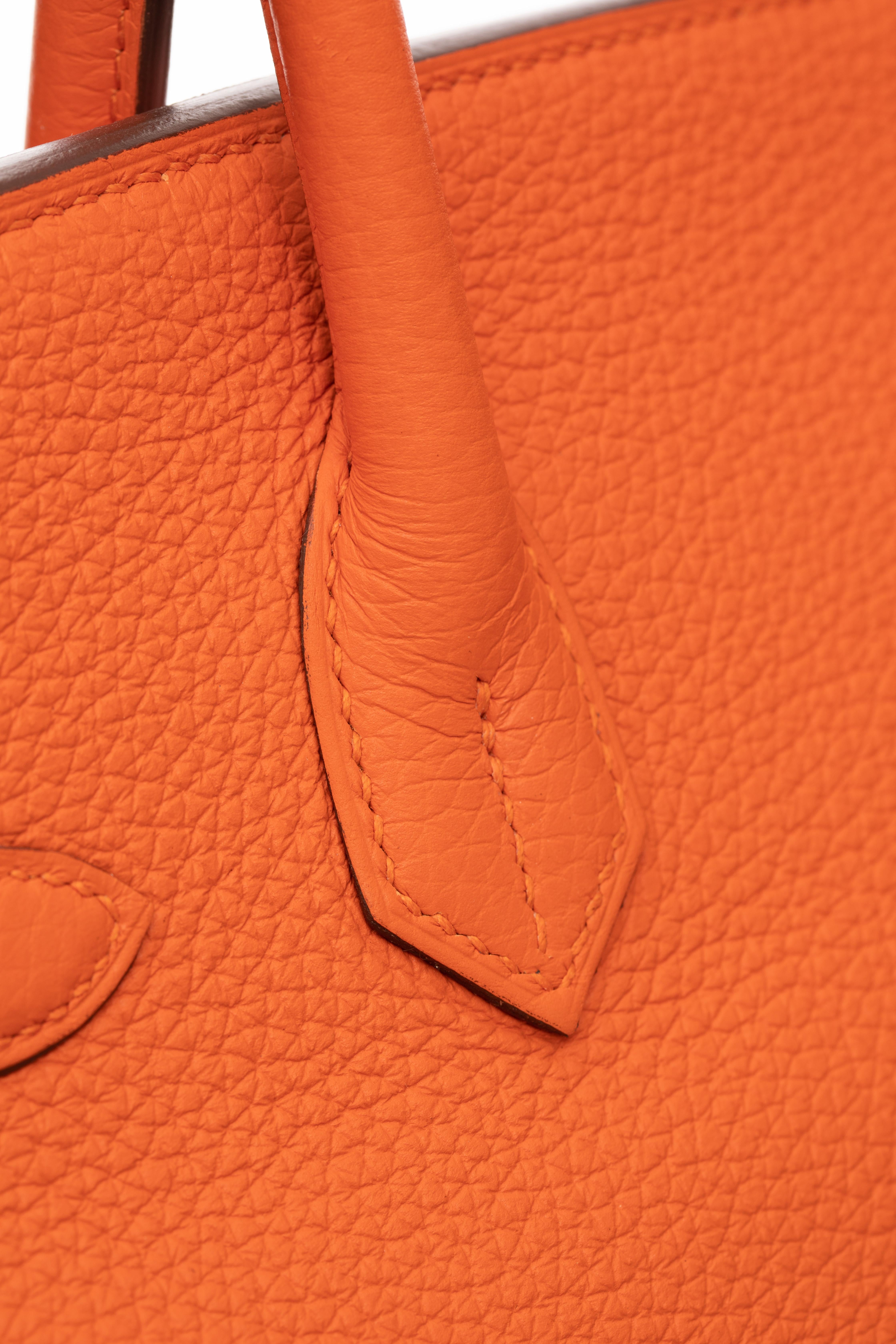 Hermès Birkin 30cm Feu Togo Leather Palladium Hardware 6