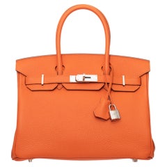 Hermès Birkin 30cm Feu Togo Leather Palladium Hardware