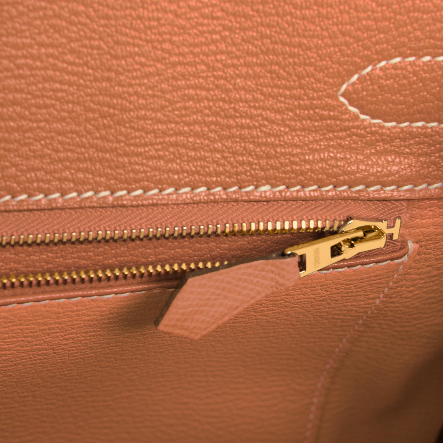 Hermes Birkin 30cm Gold Camel Tan Gold Hardware Bag NEW 7