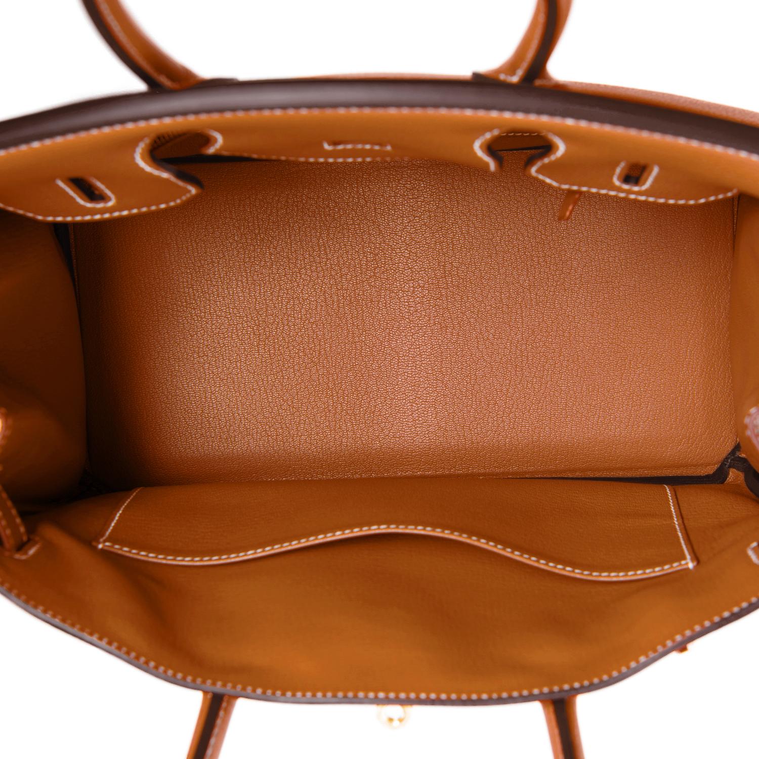Hermes Birkin 30cm Or Camel Tan Togo Gold Hardware Sac NEW 5