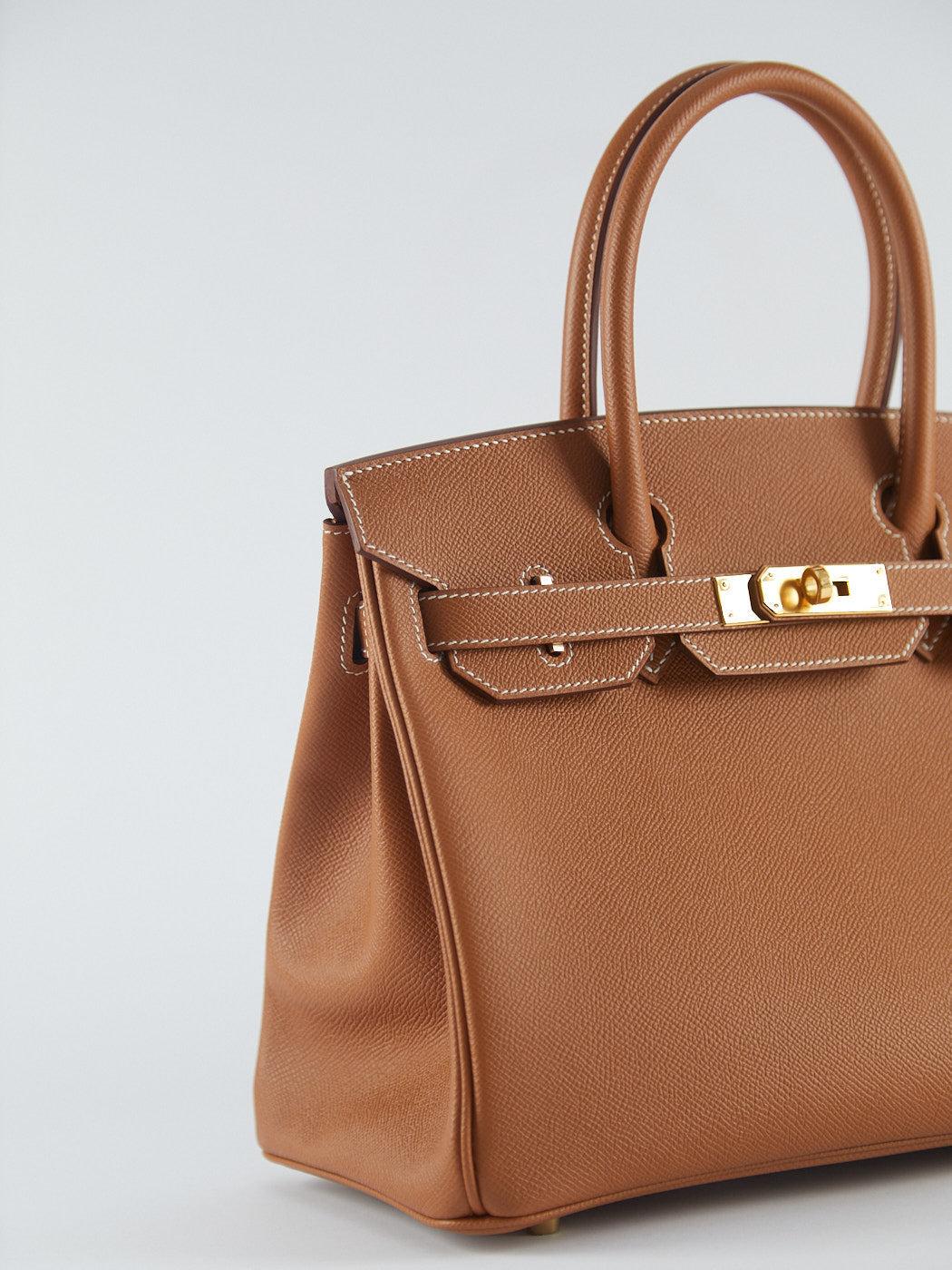 HERMÈS BIRKIN 30CM GOLD Epsom Leather with Gold Hardware In Excellent Condition For Sale In London, GB