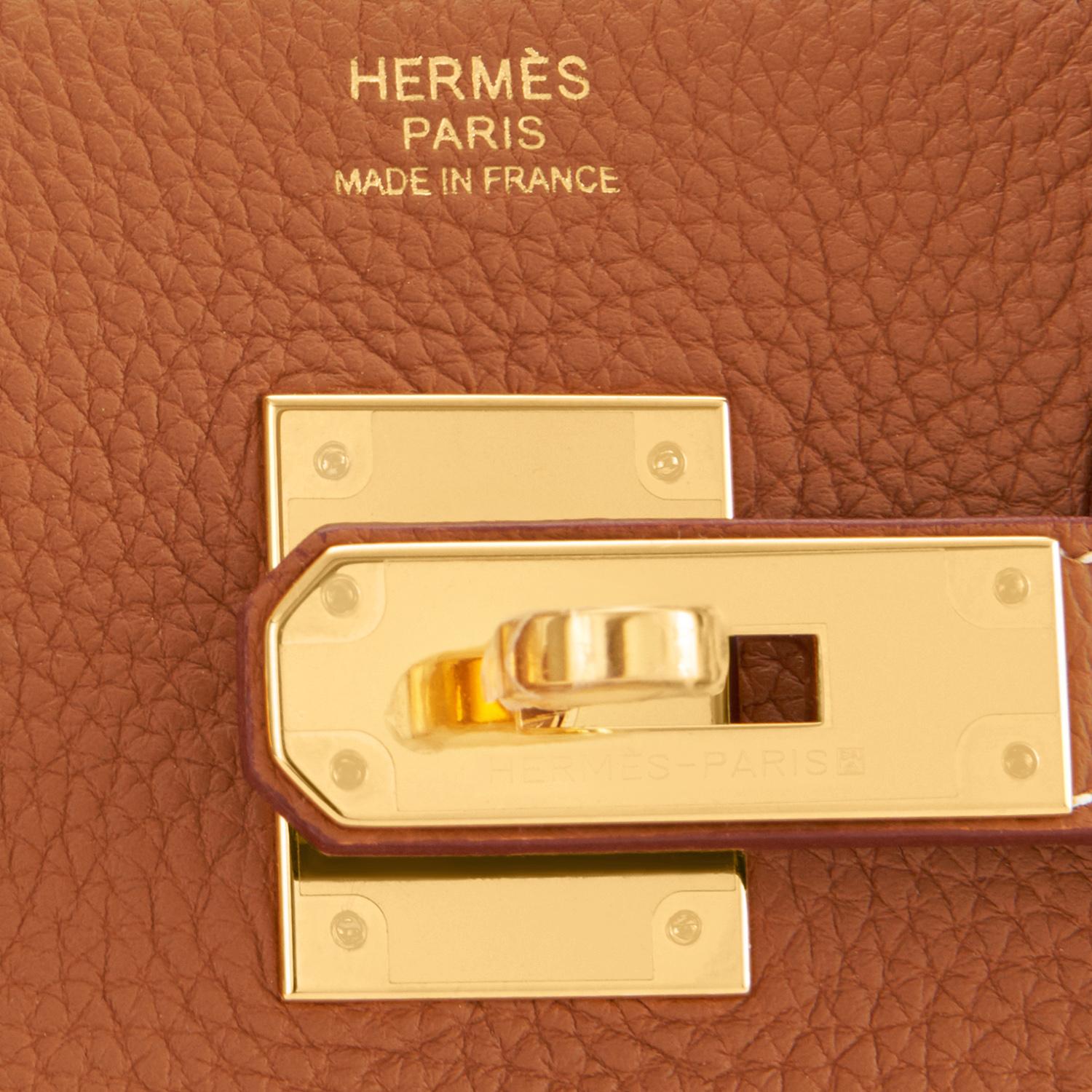 Hermes Birkin 30 Gold Tan Togo Gold Hardware Bag U Stamp, 2022 4