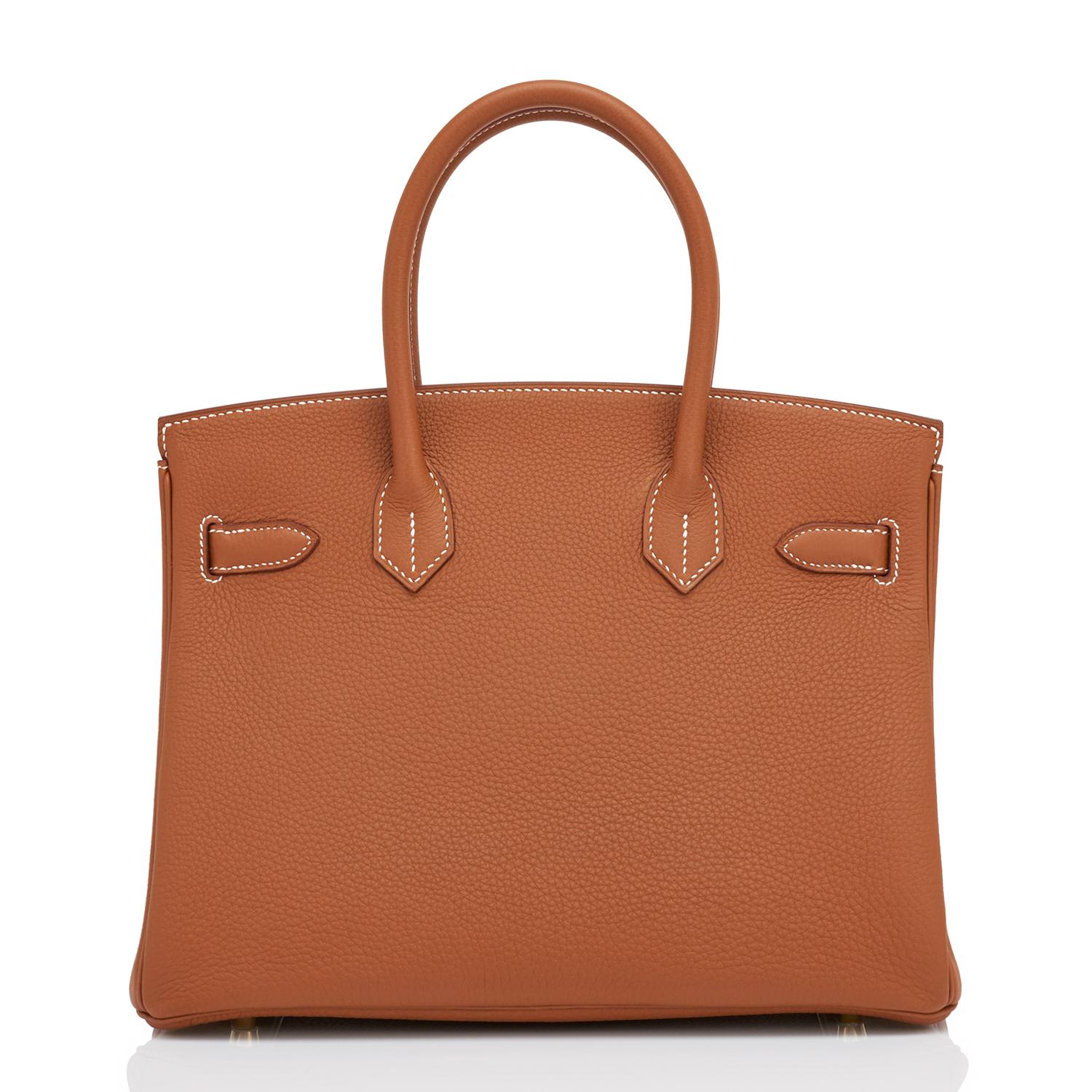 Hermes Birkin 30cm Gold Tan Togo Gold Hardware Bag U Stamp, 2022 In New Condition In New York, NY