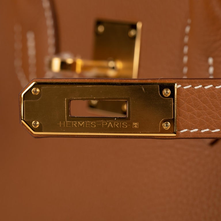 Hermès Birkin 30cm Veau Togo CC Gold 37 Leather Gold Hardware