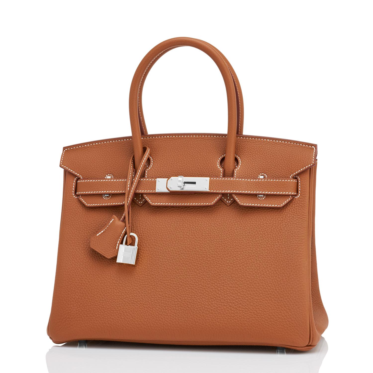 Hermes Birkin 30 Gold Togo Tan Palladium Bag Coveted U Stamp, 2022 In New Condition In New York, NY