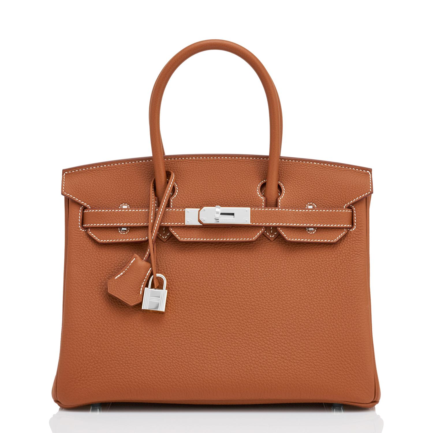 Hermes Birkin 30 Gold Togo Tan Palladium Bag Coveted U Stamp, 2022 1