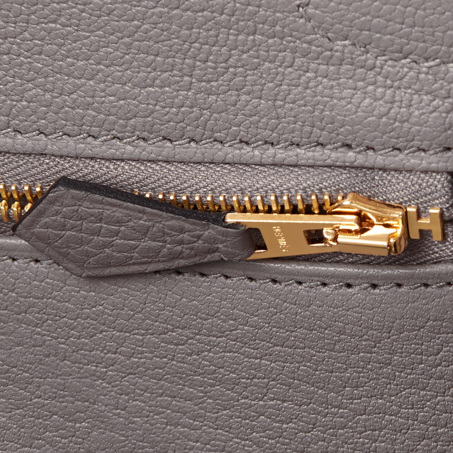 Hermes Birkin 30cm Gris Meyer Rose Gold Grey Togo Bag U Stamp, 2022 4