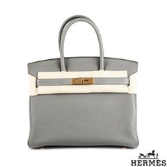 Hermès Birkin 30cm Gris Meyer Veau Togo RGHW