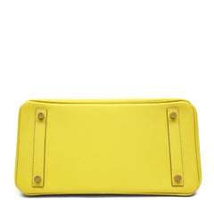 Hermès Birkin 30cm Lime Epsom Leather w Gold Hardware
