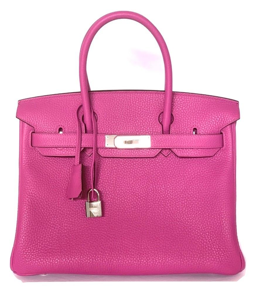 





Hermès Magnolia Togo 30 cm Birkin - Pristine Condition
Plastic on all the hardware, except the toggle

Hand stitched by skilled craftsmen, wait lists of a year or more are common for the Hermès Birkin. They are considered the ultimate in