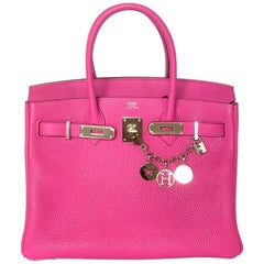 Hermes Birkin 30cm Magnolia Togo Palladium Bag