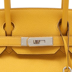 Hermès Birkin 30cm Moutarde Togo Leather w Palladium Hardware