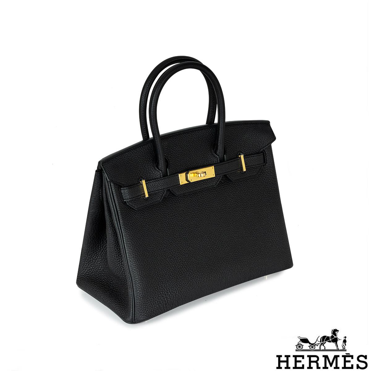 Hermès Birkin 30cm Noir Piel De Becerro Togo GHW In New Condition In London, GB