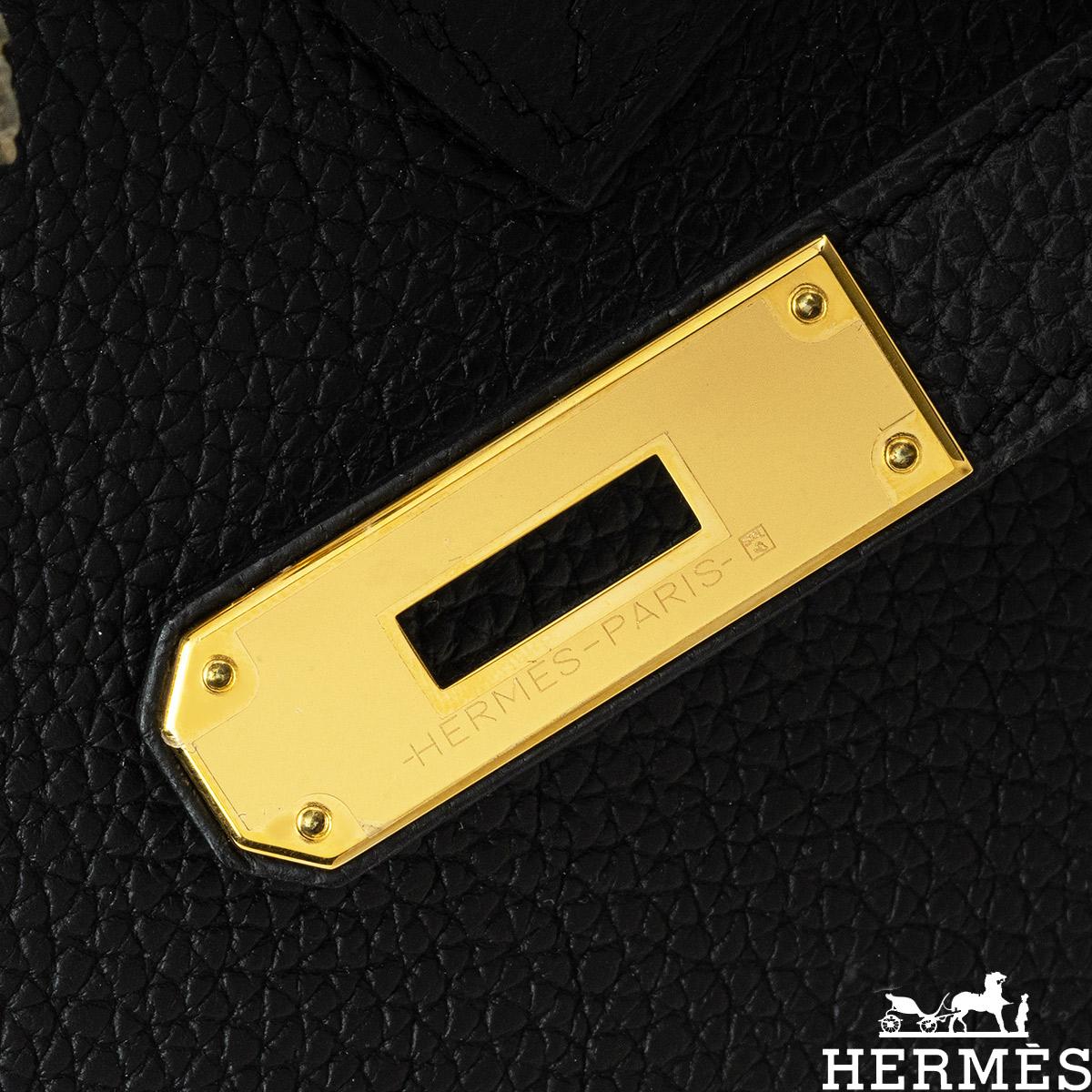 Hermès Birkin 30cm Noir Piel De Becerro Togo GHW 3