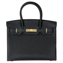 Hermès Birkin 30cm Noir Piel De Becerro Togo GHW