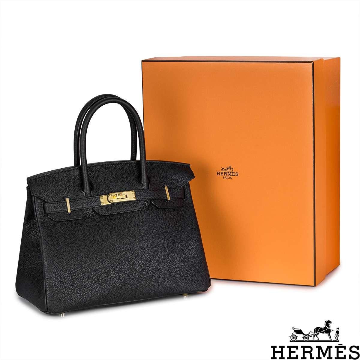 Hermès Birkin 30cm Noir Veau Togo GHW For Sale 5