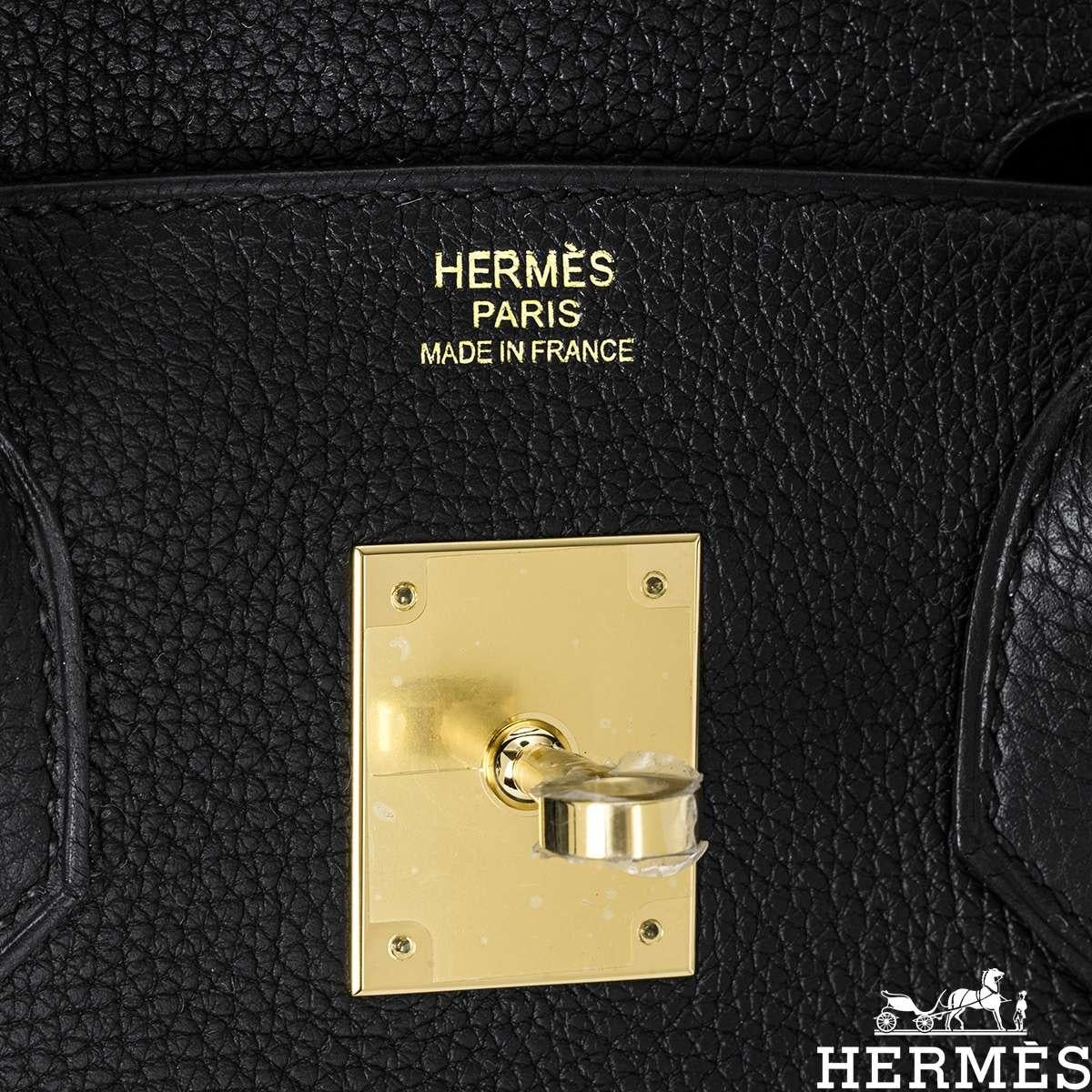 Women's Hermès Birkin 30cm Noir Veau Togo GHW For Sale