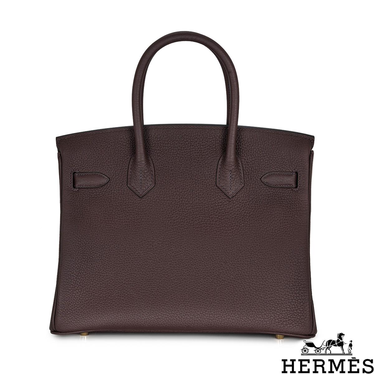 Black Hermès Birkin 30cm Rogue Sellier Togo GHW