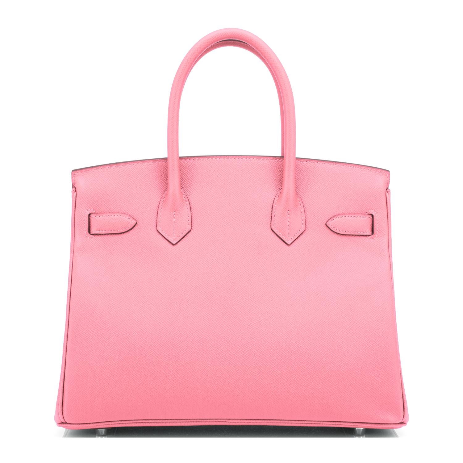 Hermes Birkin 30cm Rose Confetti Pink Epsom Palladium Y Stamp, 2020 In New Condition In New York, NY