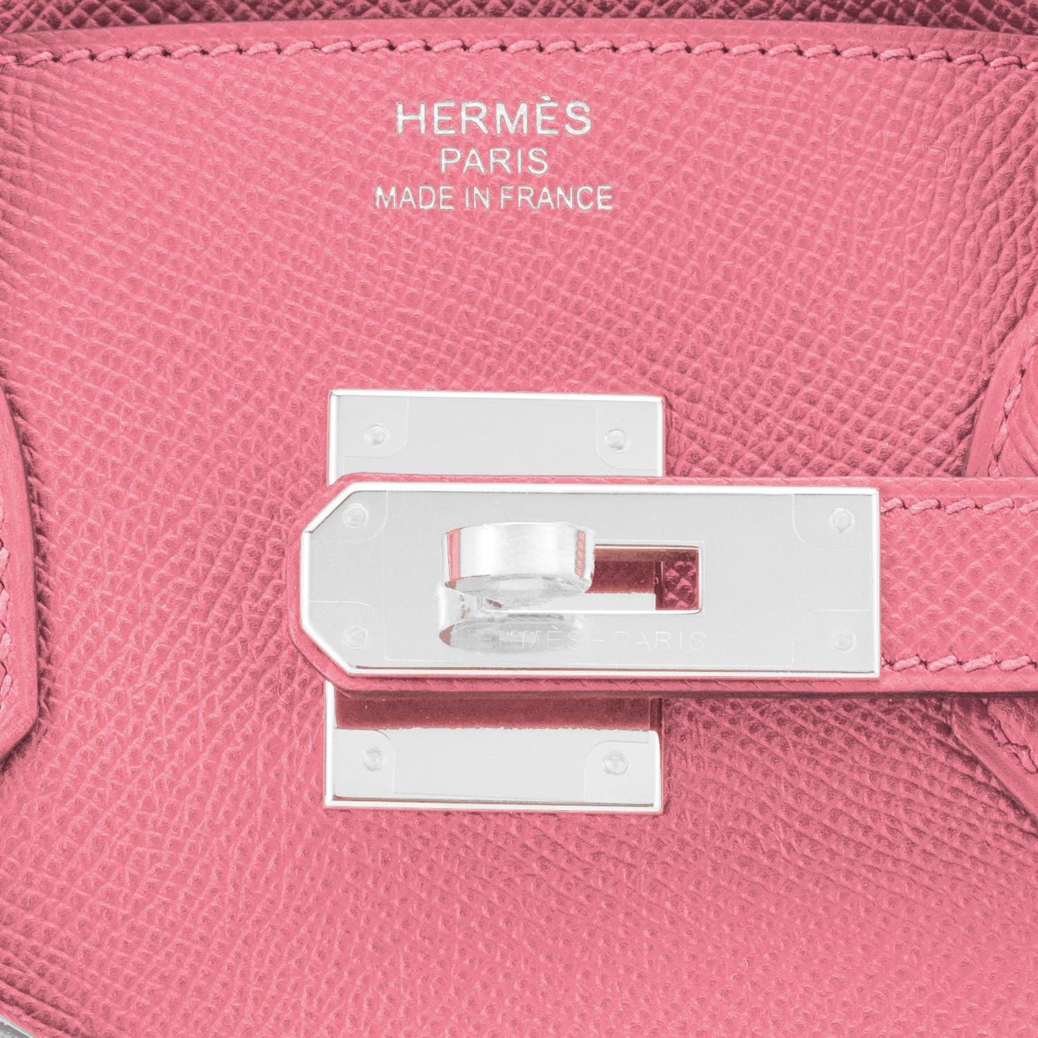 Hermes Birkin 30cm Rose Confetti Pink Epsom Palladium Y Stamp, 2020 2