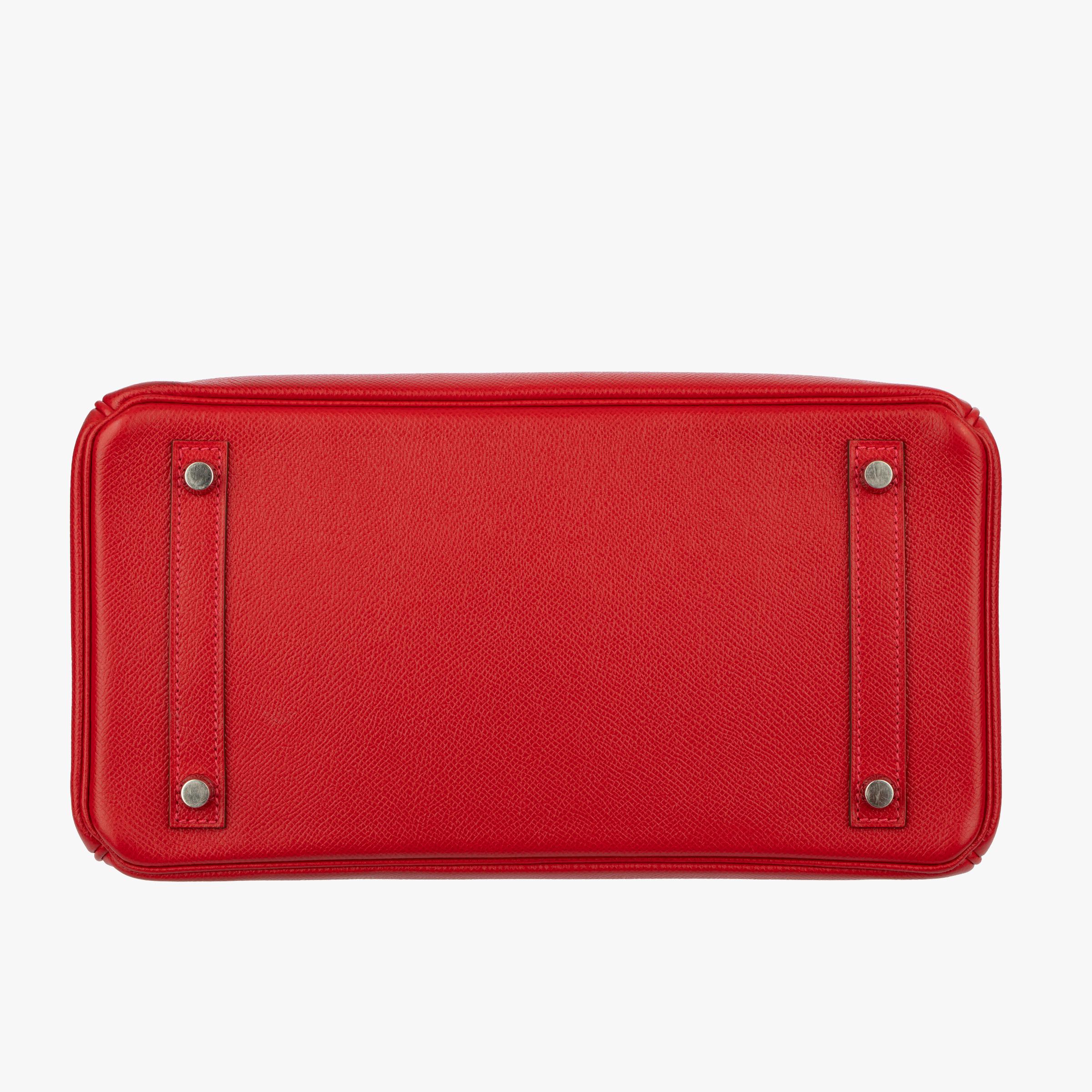 Hermes Birkin 30cm Rouge Casaque Epsom Leather Palladium Hardware For Sale 5