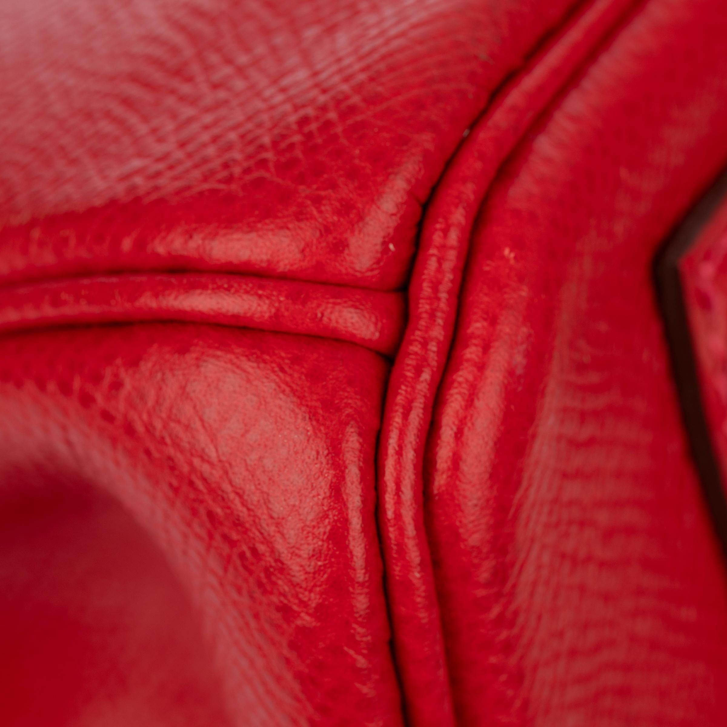 Hermes Birkin 30cm Rouge Casaque Epsom Leather Palladium Hardware For Sale 8