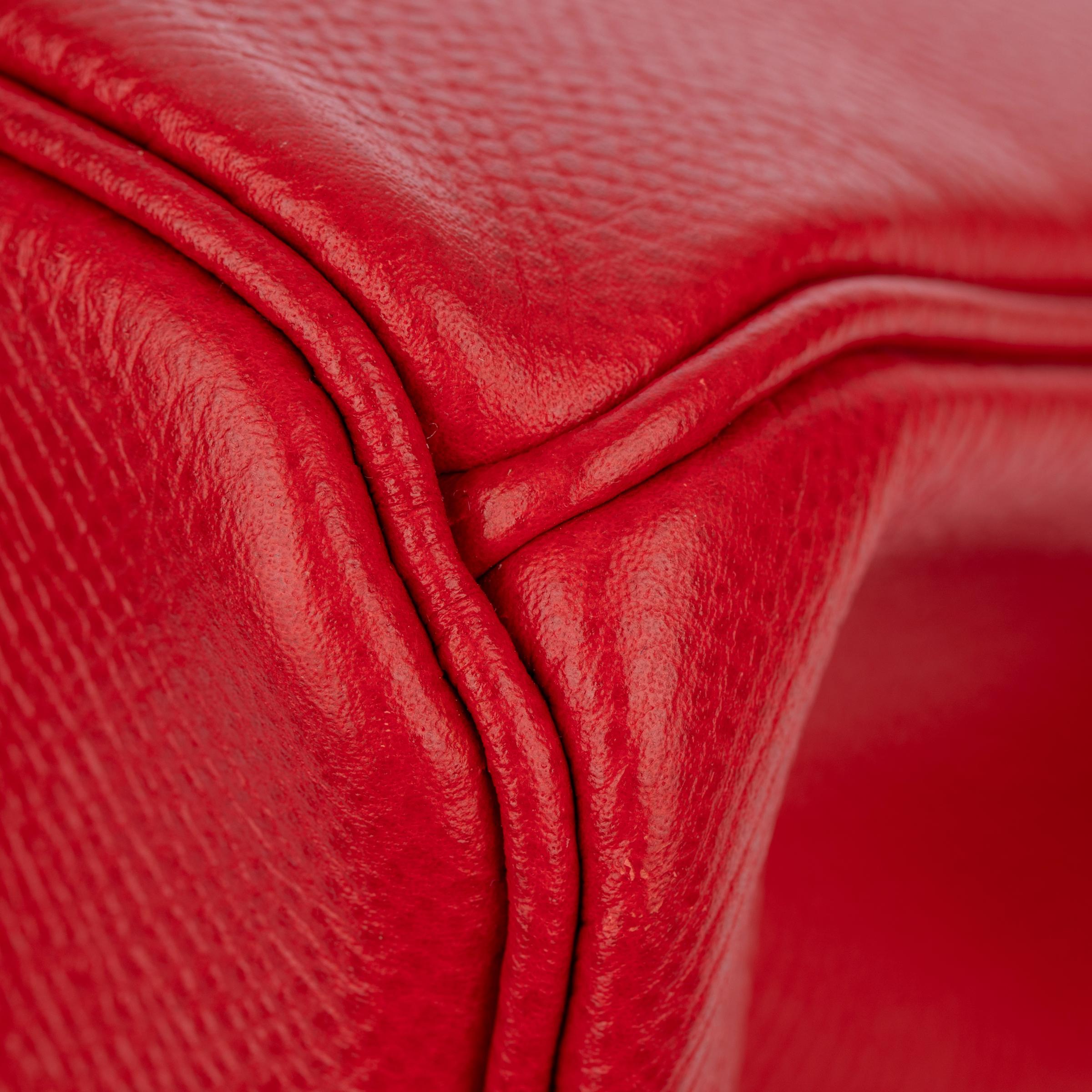 Hermes Birkin 30cm Rouge Casaque Epsom Leather Palladium Hardware For Sale 9