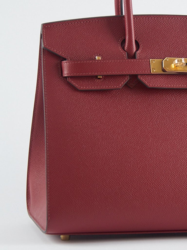 Amazing New Hermès Birkin 30 handbag in Rouge Casaque Epsom leather, GHW  For Sale at 1stDibs