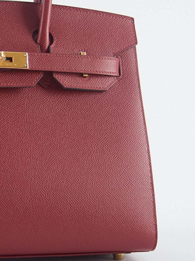 Hermès Rouge Grenat Birkin 35cm of Epsom Leather with Gold