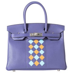 Hermes Birkin 30cm Tresssage with Palladium Hardware